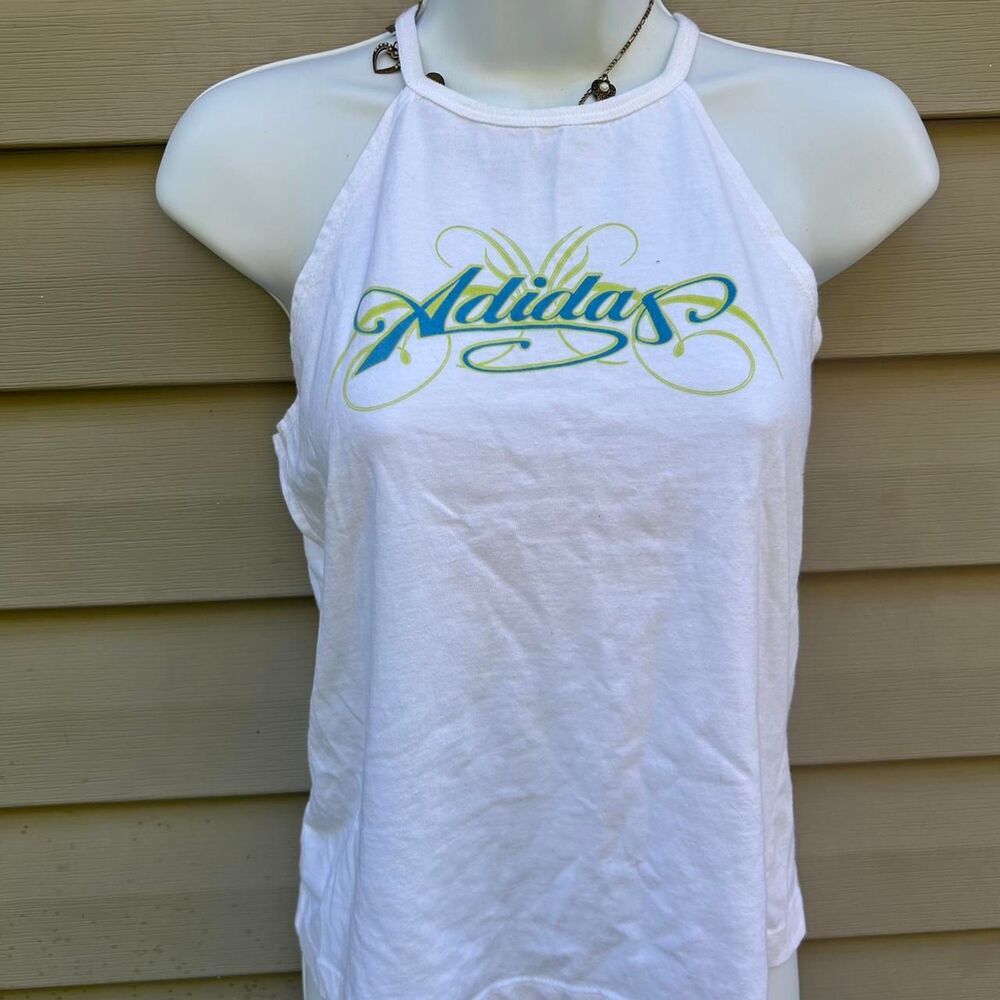 Adidas M Women's White halter tank top